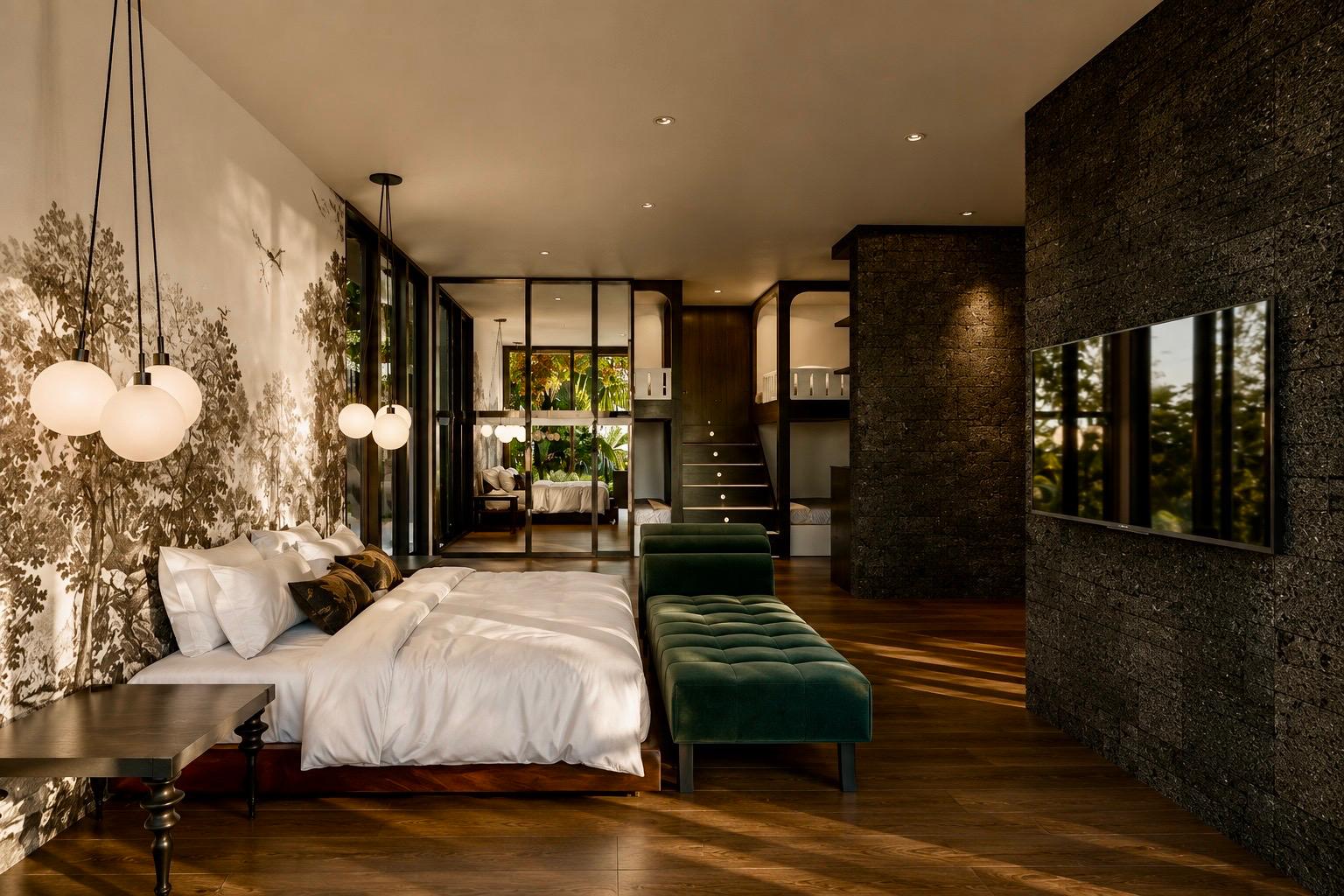 Chambre enfant — design tropical sur-mesure