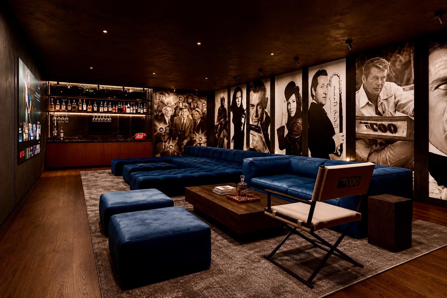 Cinéma privé — salle de projection home cinema
